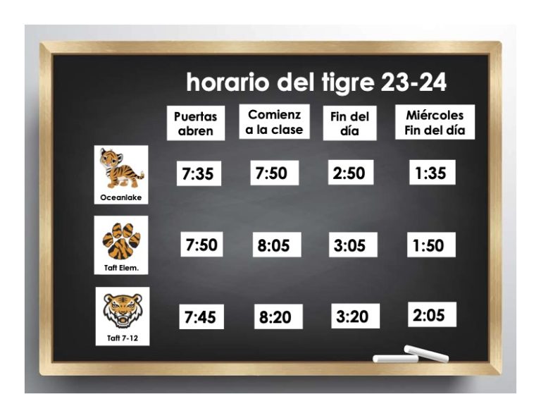 Bell Schedule Taft Elementary School